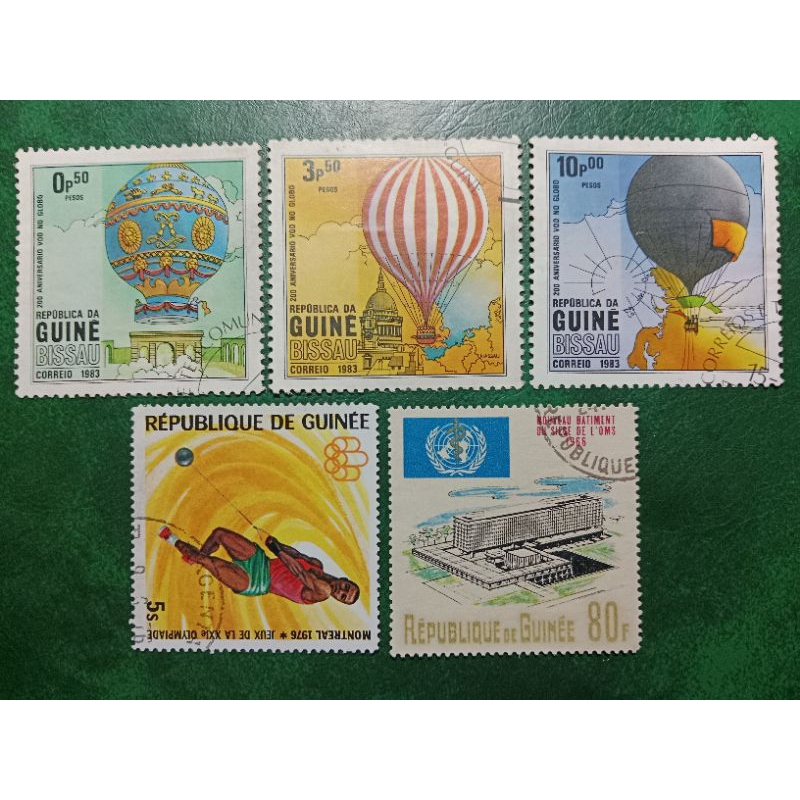 

Prangko Guine Bissau used 5 Pcs