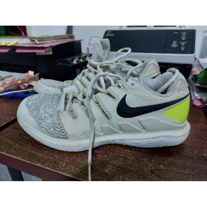 Nike Court Air Zoom Vapor X White Volt Men's shoes AA8030-107 Size 42.5 Bekas Original