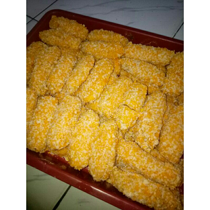 

telsol Frozen Food>>PISANG NUGGET CRISPY++ TOPPING RASA COKELAT PREMIUM.