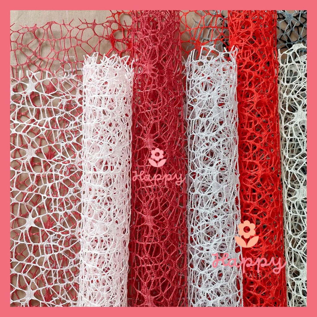 

Korean Jaring Net Roll Flower Wrapping Buket Bouquet Mesh Circle Bunga Hias Dekorasi Pesta Party Birthday