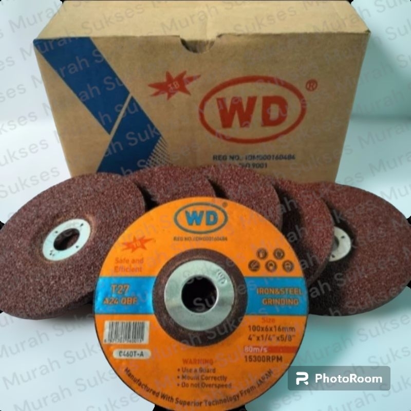 Batu Poles 4" x 6mm WD / Batu Asah Poles Tebal 4 inch