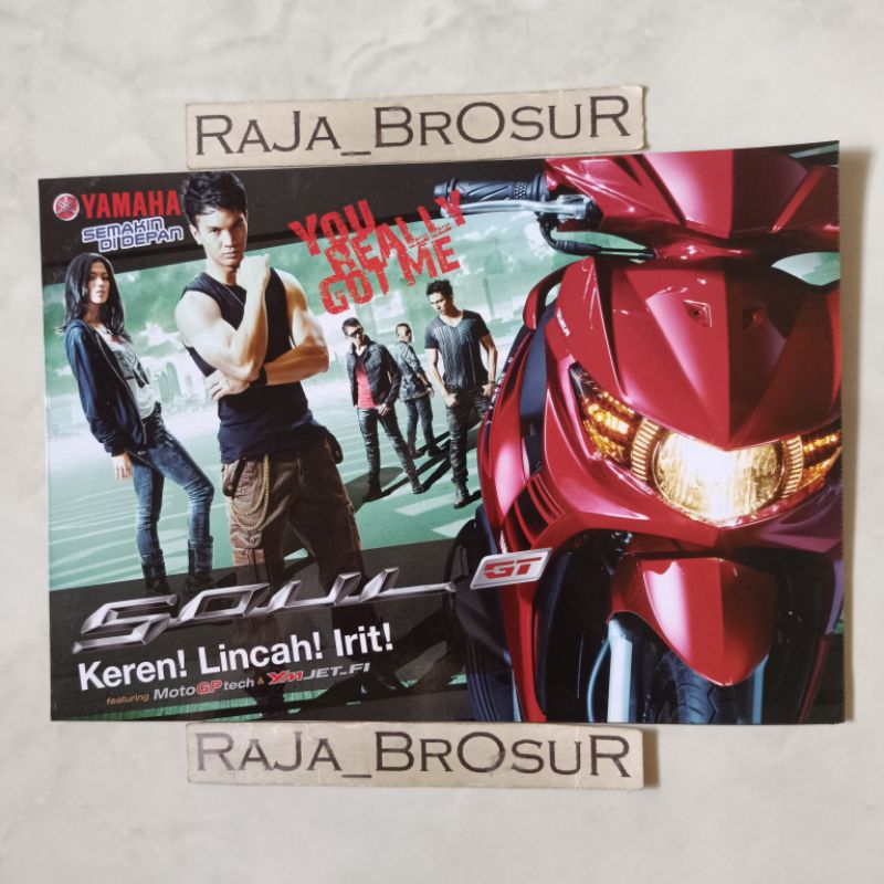Poster brosur katalog leaflet Yamaha Soul GT 2012