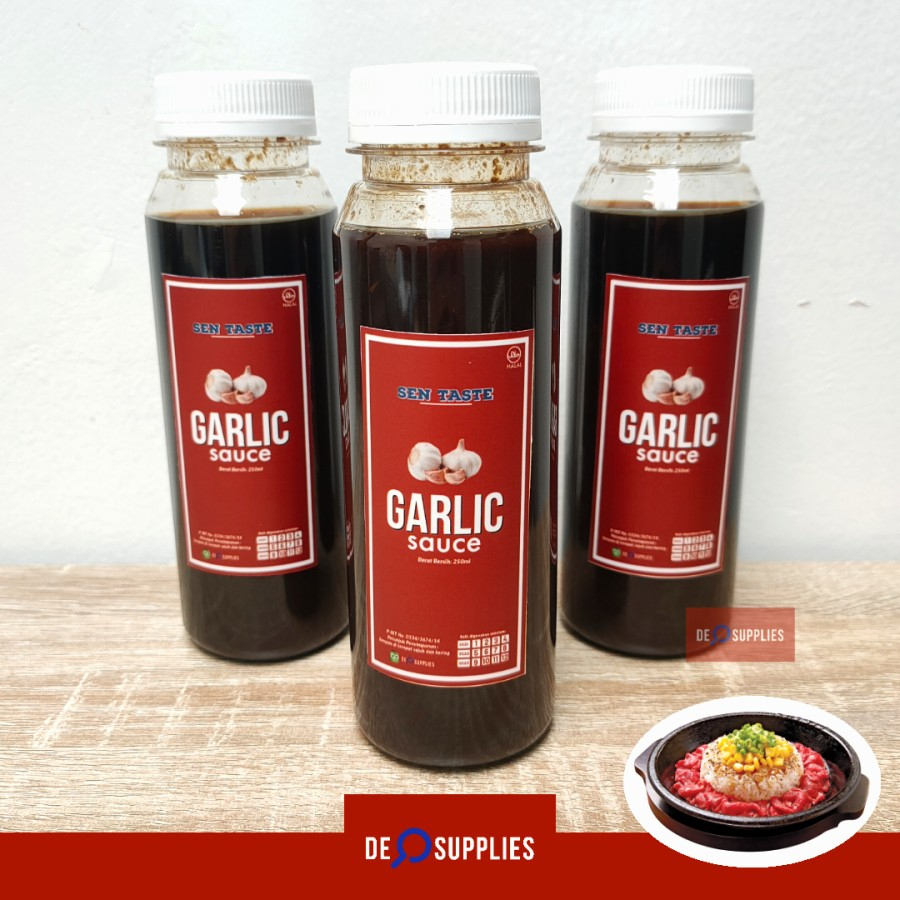

SenTaste Garlic Sauce 250ml - Saus Garlic ala Pepper Rice Lunch Steak Grill Bbq Yakiniku Teppanyaki