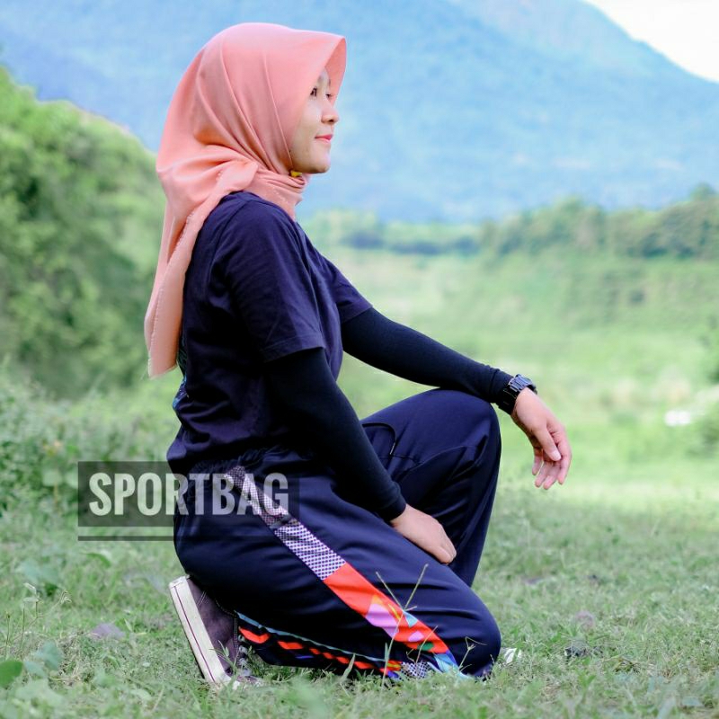 Celana Panjang Olahraga Trackpants Pria Wanita List Full Color