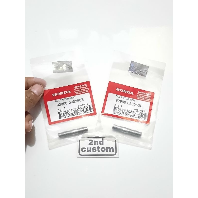 Baut tanam knalpot ori pnp Honda NSR 150 R RR SP Astra New FSX Phantom Original bolt stud kenalpot e