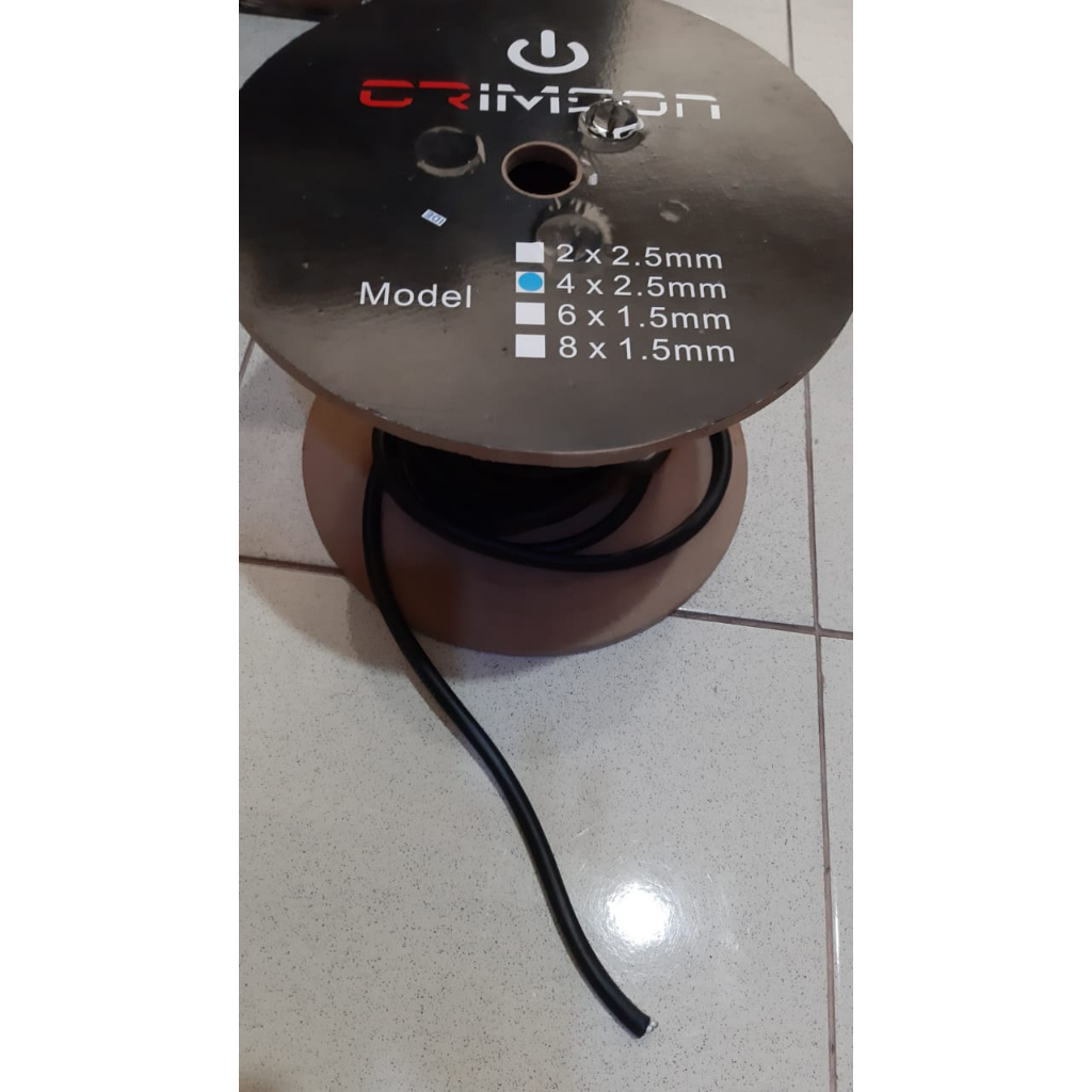 Kabel Speaker 4 x 2.5 Crimson Tembaga Asli Original Crimson