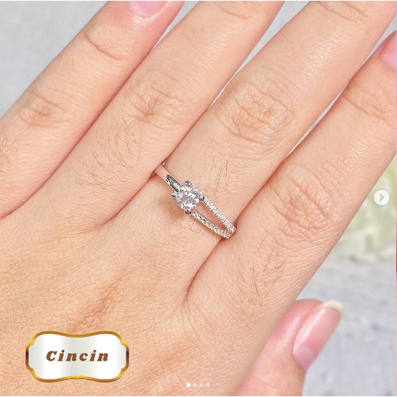 Elco Jewellery - Cincin Berlian Eropa F Vvs | CBRE-05807SH Berkualitas dan Bergaransi