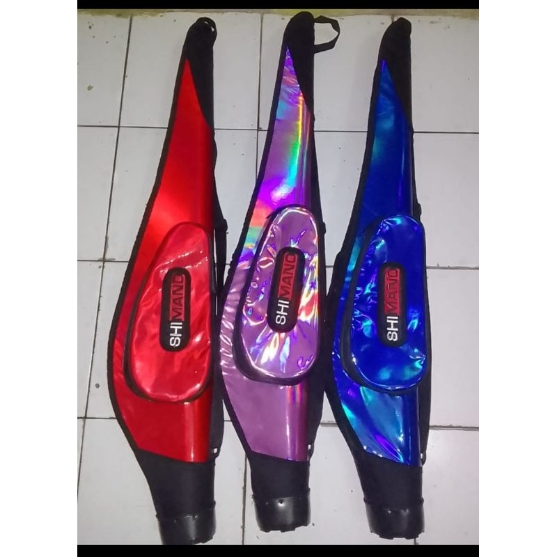tas pancing shimano mangkok singel warna kilap 3D