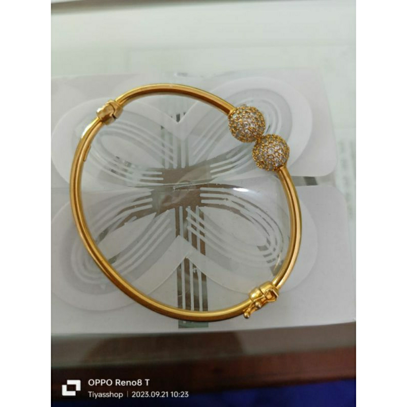 gelang dior tinju emas asli
