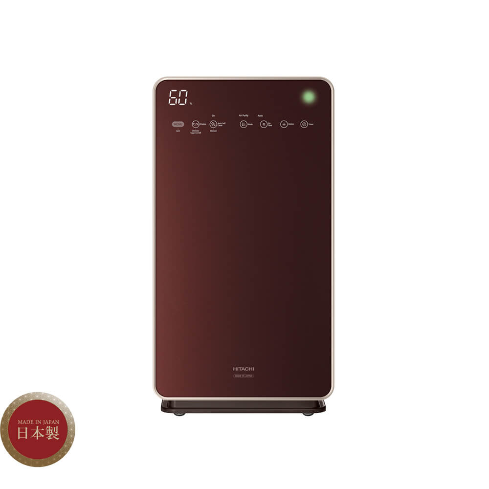 Air Purifier Hitachi EP-L110E BR 79m2 Humidifying Glass Panel Japan