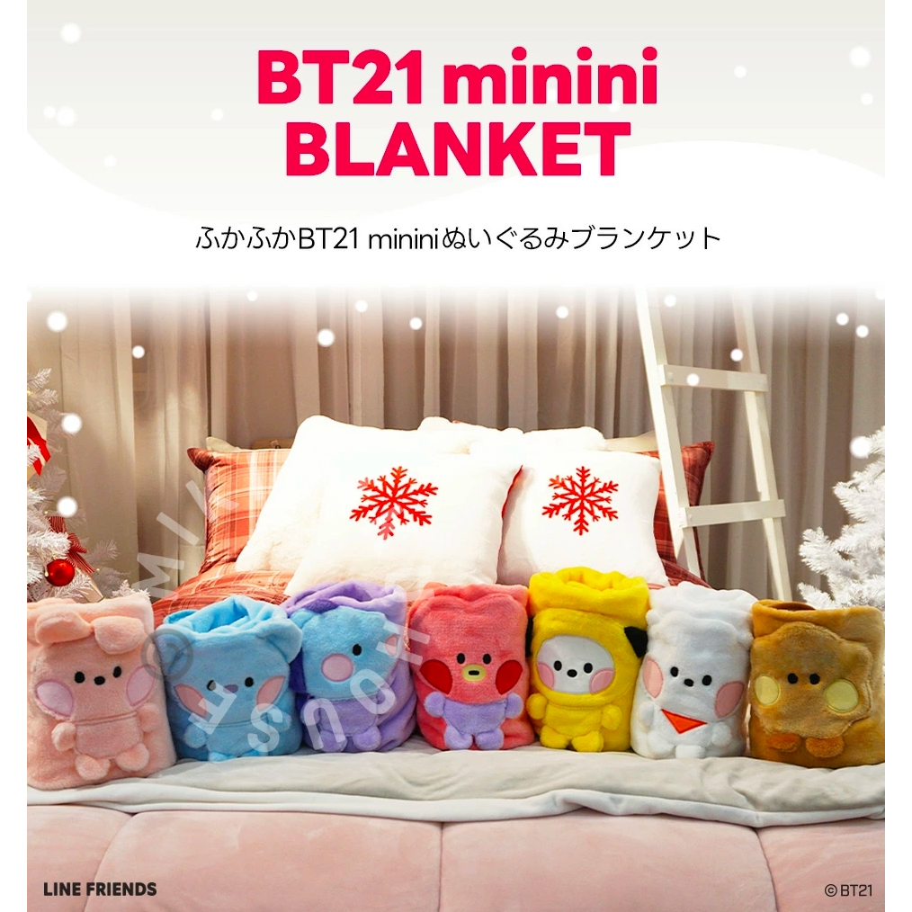 2023 BT21 MININI BLANKET SELIMUT OFFICIAL BTS BANTAL JAPAN JEPANG KPOP