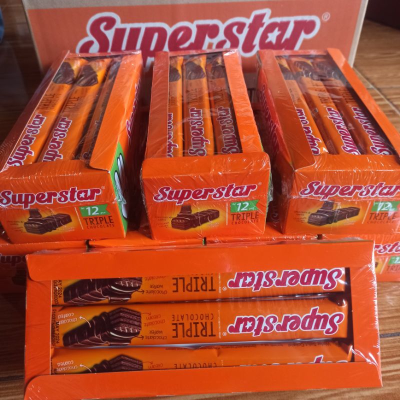 

Wafer coklat Superstar superstar wafer wafer triple coklat