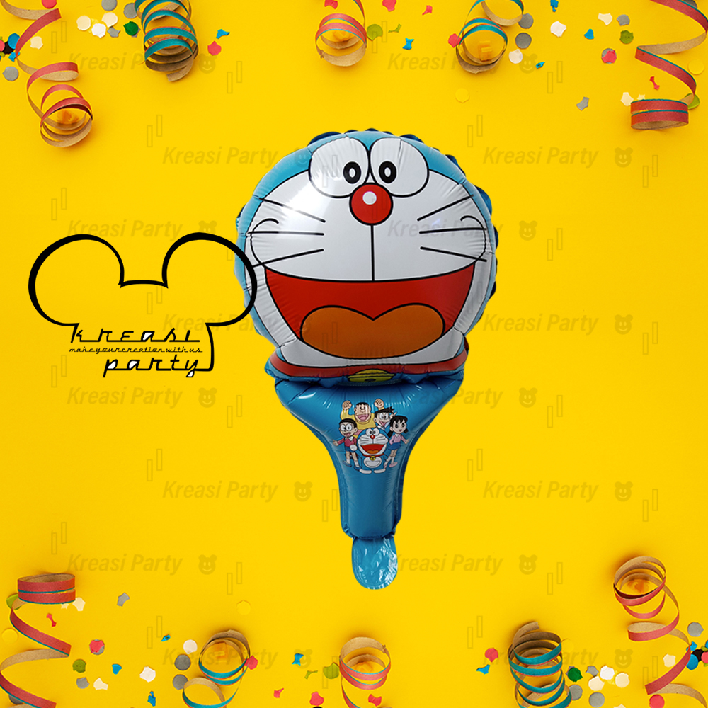 Balon Tongkat Doraemon  / Balon Pentung / Balon Souvenir Doraemon