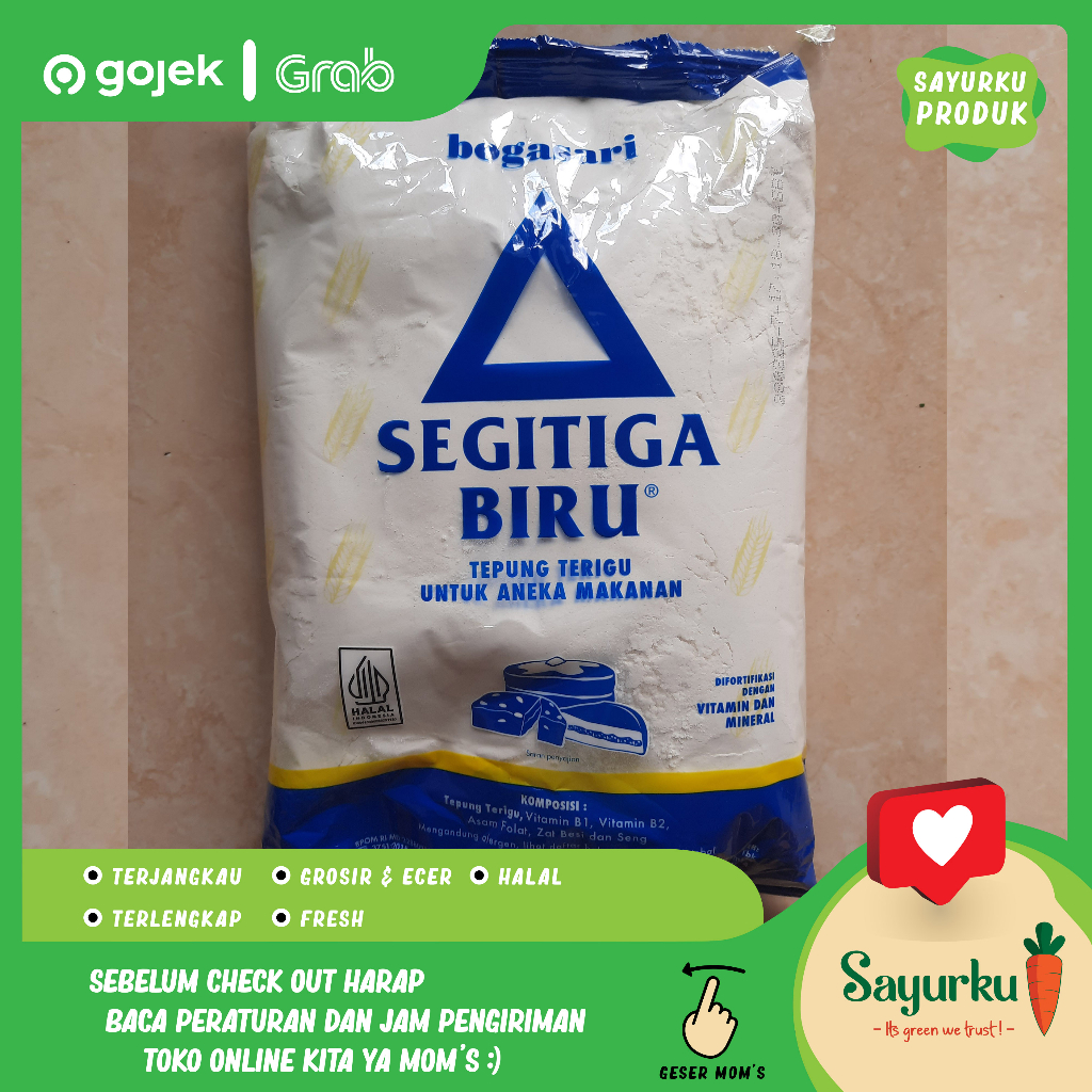 

SEGITIGA BIRU Tepung Terigu 1KG