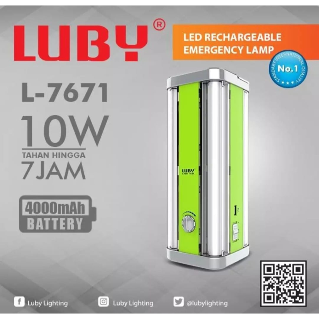 Luby Lampu Emergency LED L-7671