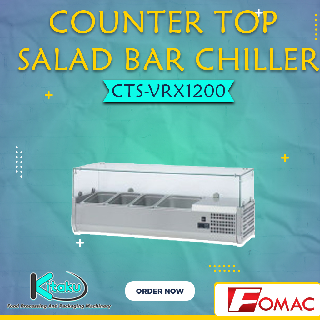 Counter Top Salad Bar Chiller CTS-VRX1200 Fomac