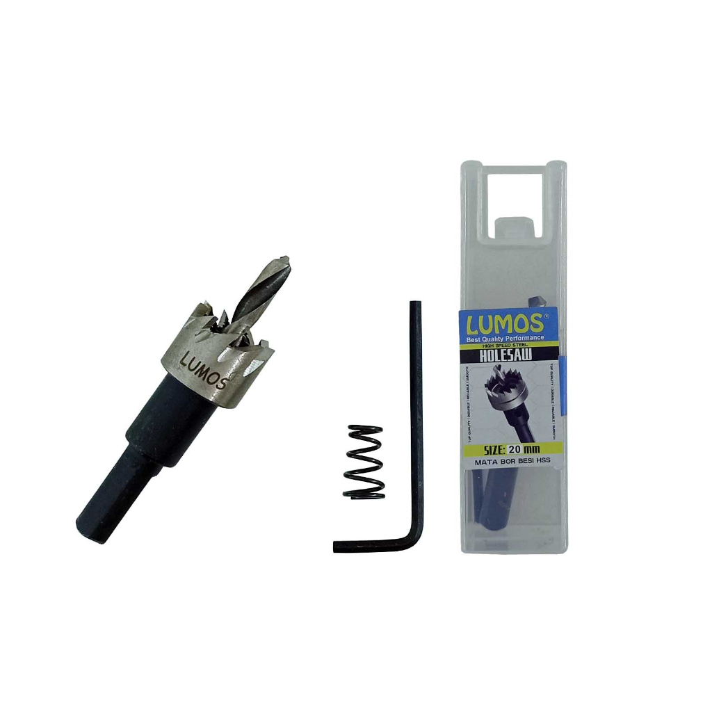 Hole Saw HSS LUMOS 20mm / HoleSaw Besi 20mm / Mata Bor Besi 20 mm HSS