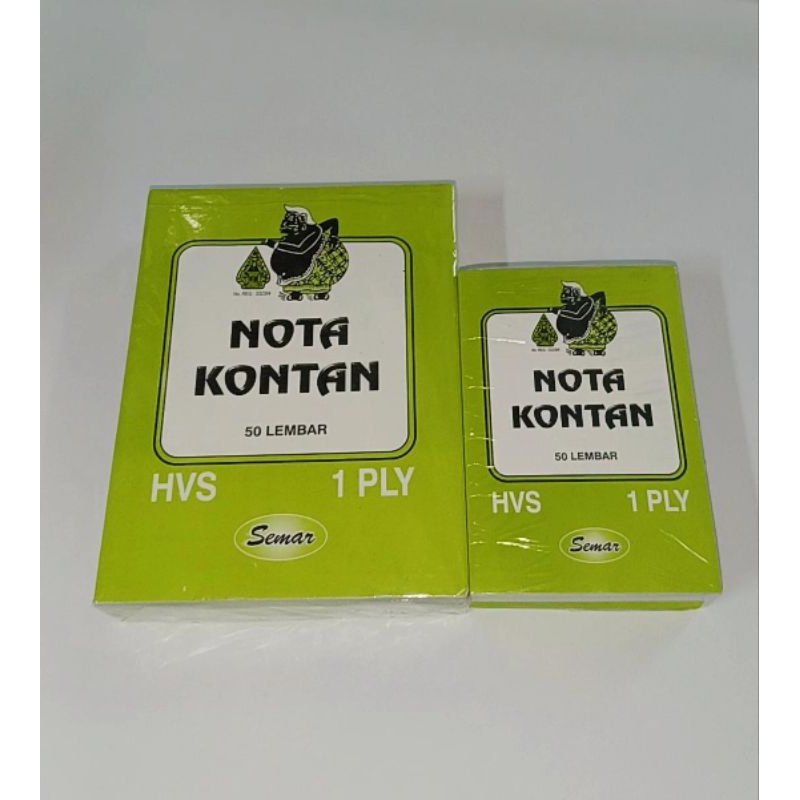 

NOTA KONTAN SEMAR 1 PLY KECIL/1 PLY BESAR