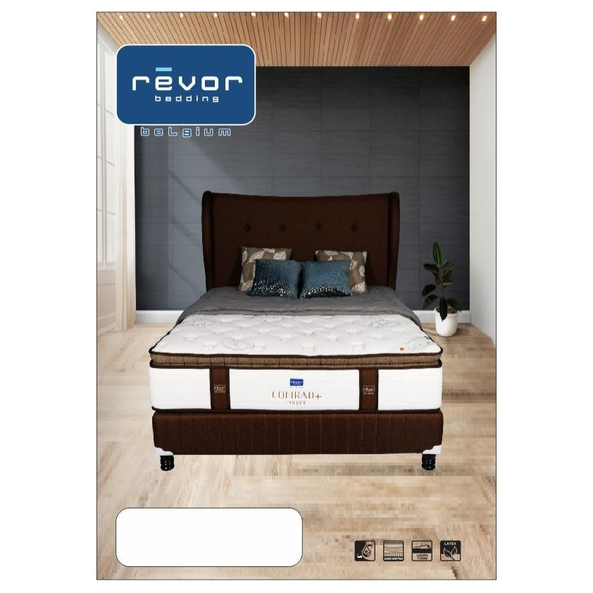 REVOR SPRINGBED FULL SET CONRAD + POCKET DIVAN CONRAD MURAH - 100X200, FULL SET