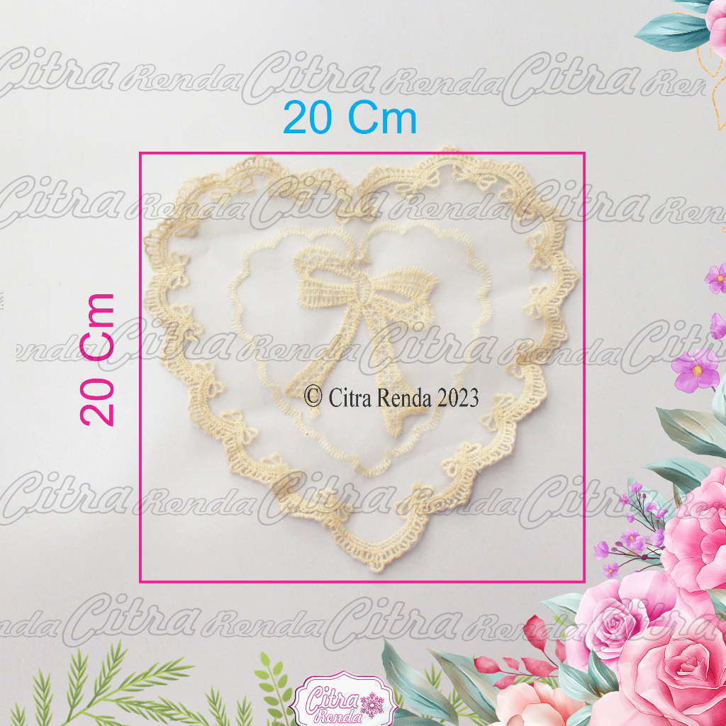 (Per Pcs) AP529 Aplikasi Bordir Tempel / Patch Dada Bunga Cantik