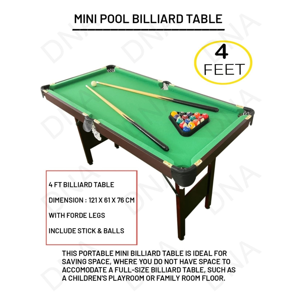 Mini Billiard Table / Mini Pool Table / Meja Billiard Mini - ORIGINAL