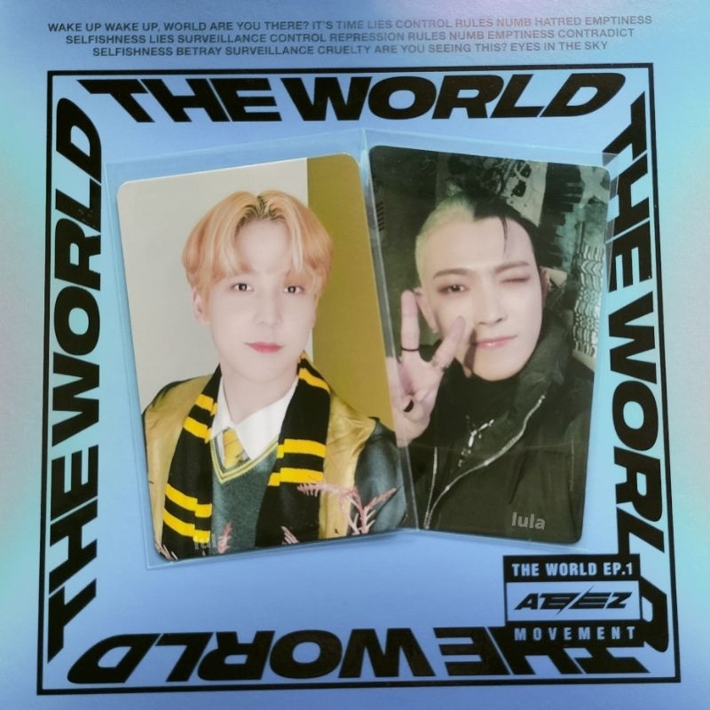 Photocard Ateez Mingi Yunho Wooyoung Hongjoong Harpot Makestar Fever Epilogue Movement PC Album POB