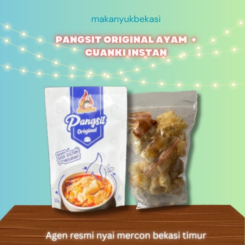 

Paket Pangsit Original Ayam Nyai mercon dan Cuanki Instan