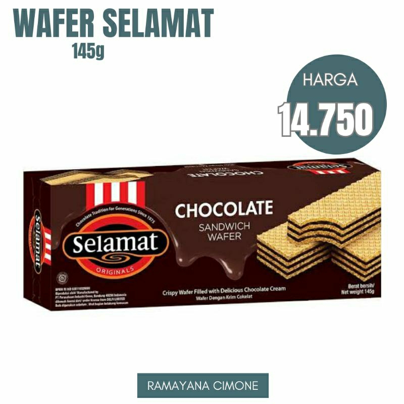 

WAFER SELAMAT RASA CHOCOLATE 145g