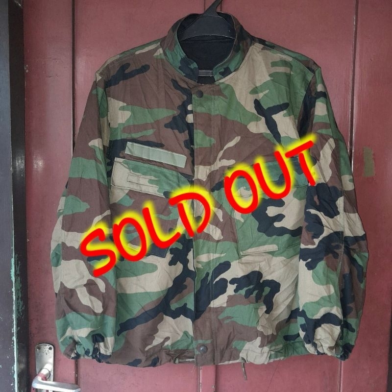Jaket Chemical Protective Woodland Us Army Pattern Second Original