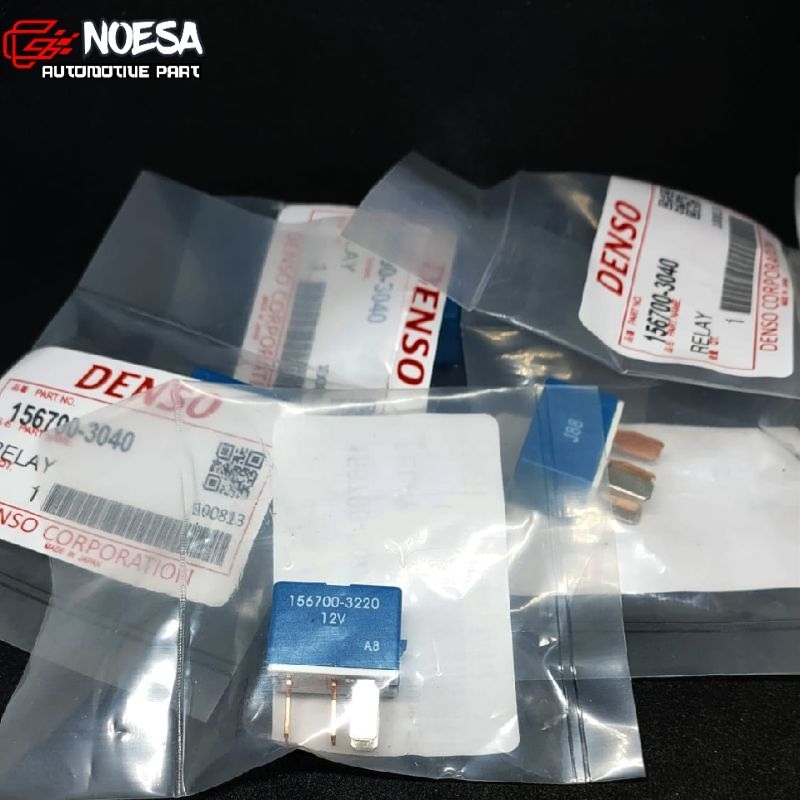 RELAY DENSO 12V 4 KAKI/ 4PIN RELLAY BIRU RELAY AC UNIVERSAL
