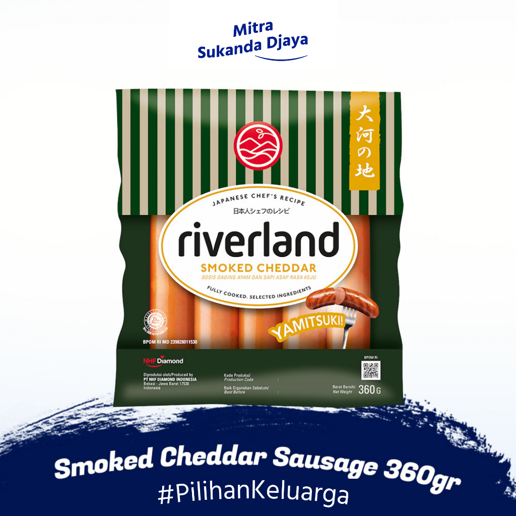 

RIVERLAND Smoked Cheddar Sausage / Sosis ala Jepang 360 gr