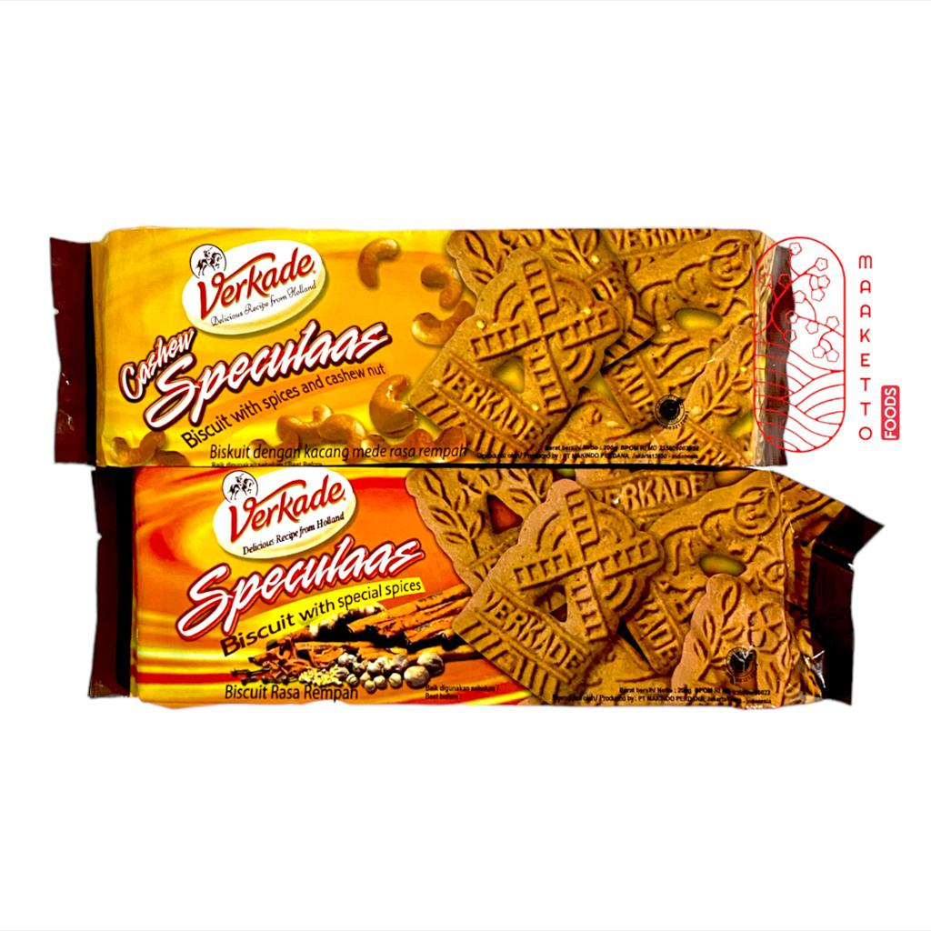 

Verkade Speculaas Biskuit / Biskuit Rempah Speculaas Cashew Nut 200gr