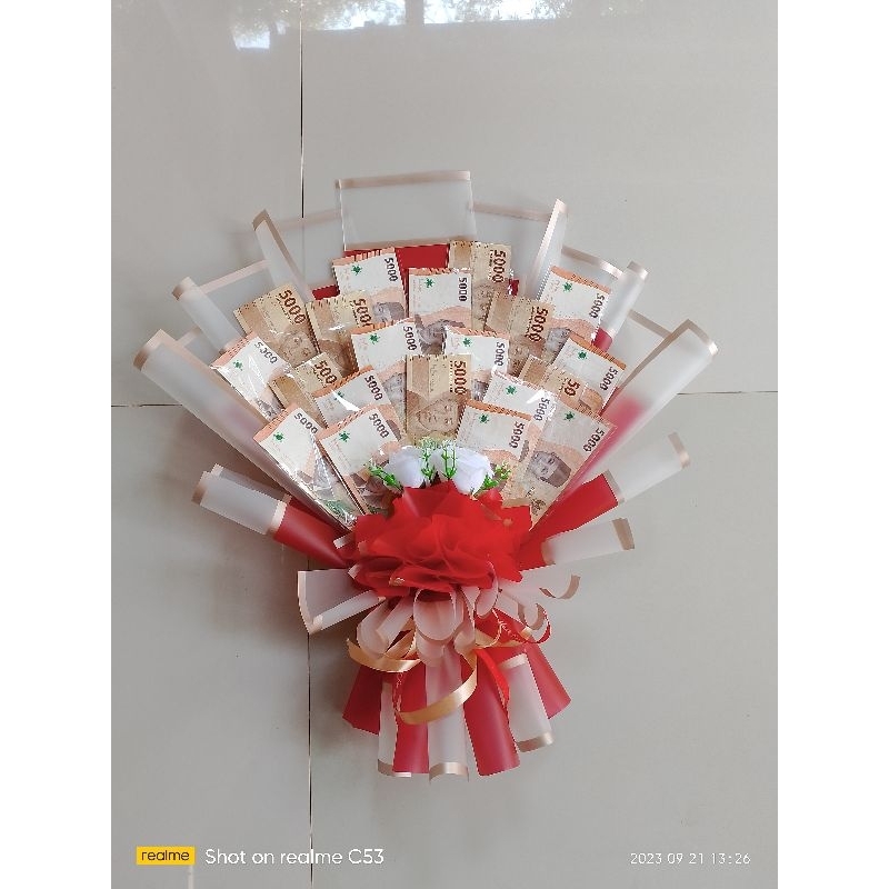 

buket uang kosong 20 lembar