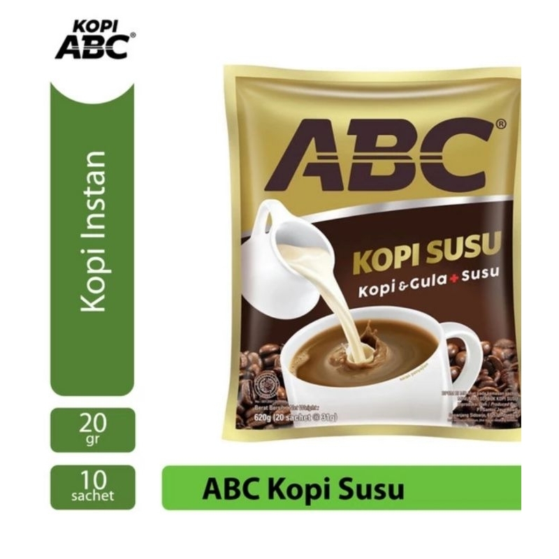 

Kopi Susu ABC per renceng isi 10 saschet