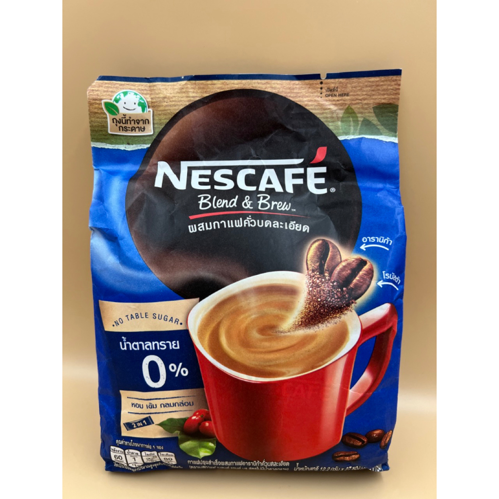 Tanpa Gula Nescafe Blend and Brew 2in1 No Sugar THAILAND