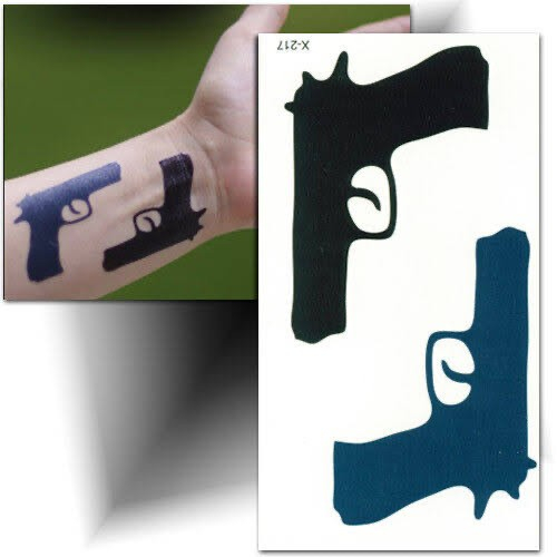 { BISA COD } TATO TEMPORER Temporary Tatoo palsu sticker MOTIF GUNS