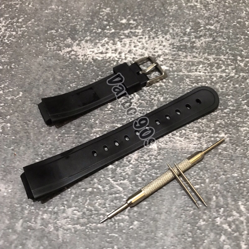 Strap Tali Jam Tangan Casio AW90Wh AW-90h aw 90 h Rubber Casio aw-90h