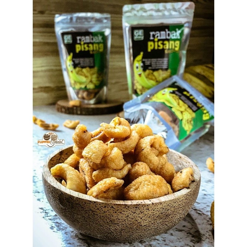 

Keripik Rambak Pisang Manis Asli Buah (100g)