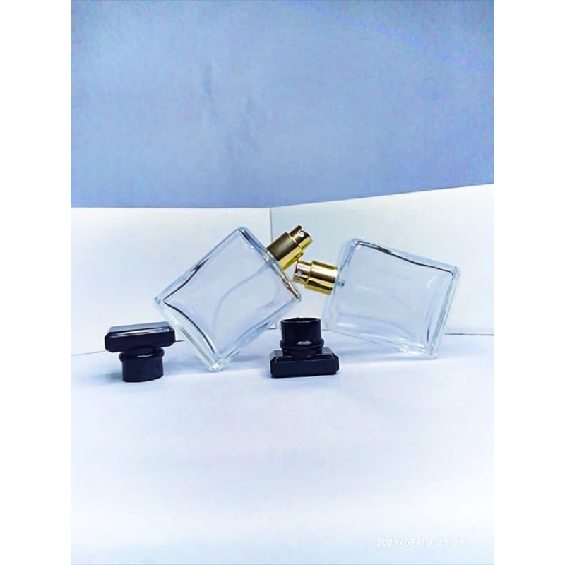 BOTOL KOSONG kotak 50ML gold model catur/ botol parfum kosong harga lusinan