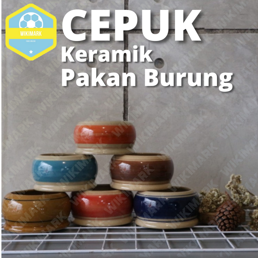Cepuk Pakan Burung Keramik Wadah Tempat Makan Minum Ternak Burung Merpati Unik Terbaru