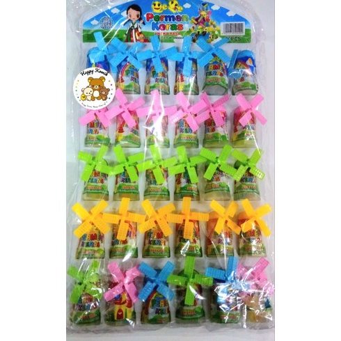 

Permen Cemilan Snack Kipas Kincir Angin Holland Belanda Gantung Mainan Anak Murah (isi 30 pcs)