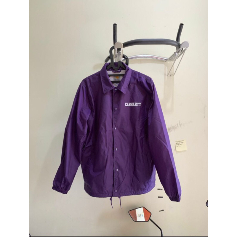 CARHARTT Coach College Jacket Purple Original ya Bukan KW(liat tag nya)