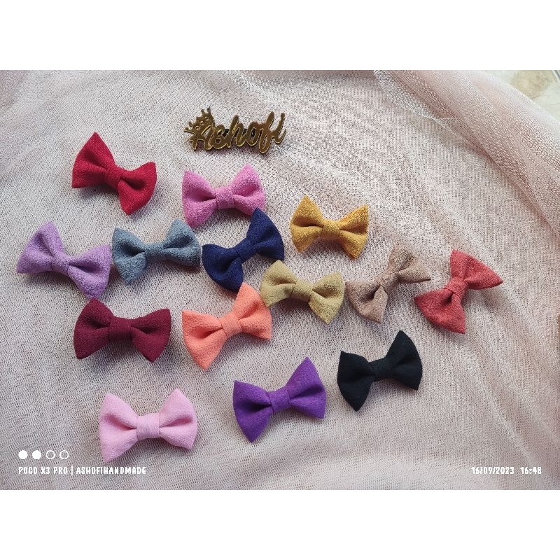 ❤Ashofi handmade Bross pita mini |bross pita lucu | bross kain