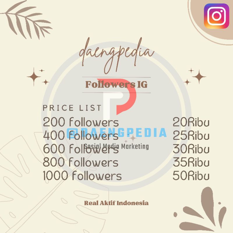 Followers Indonesia Aktif