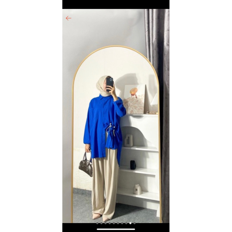 Kemeja Secret Clip // Tunik Kemeja Crinkle // Kemeja Crinkle Airflow