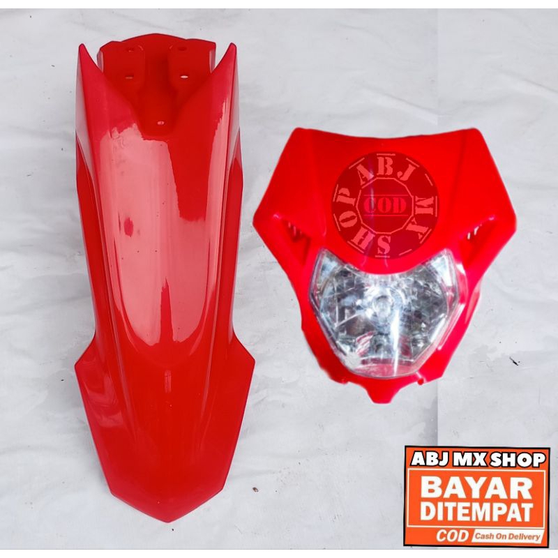 Spakbor Depan CRF 150L Dan Lampu Depan CRF 150 Spakbor CRF 150 L Batok Reflektor CRF 150L Headlamp C