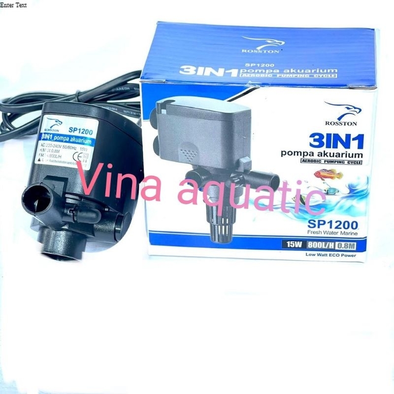 RK POMPA AQUARIUM CELUP ROSSTON 1200 1600 2600