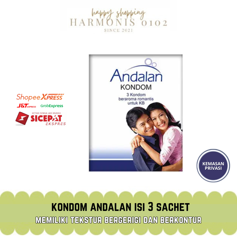 Kondom Andalan isi 3 Pcs Bergerigi  - Alat Kontrasepsi Terbaik