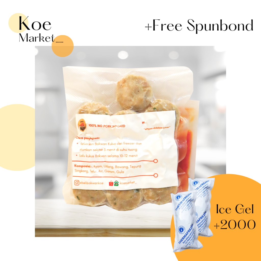 

Bakwan Kukus Frozen Ayam Udang BakwanKoe