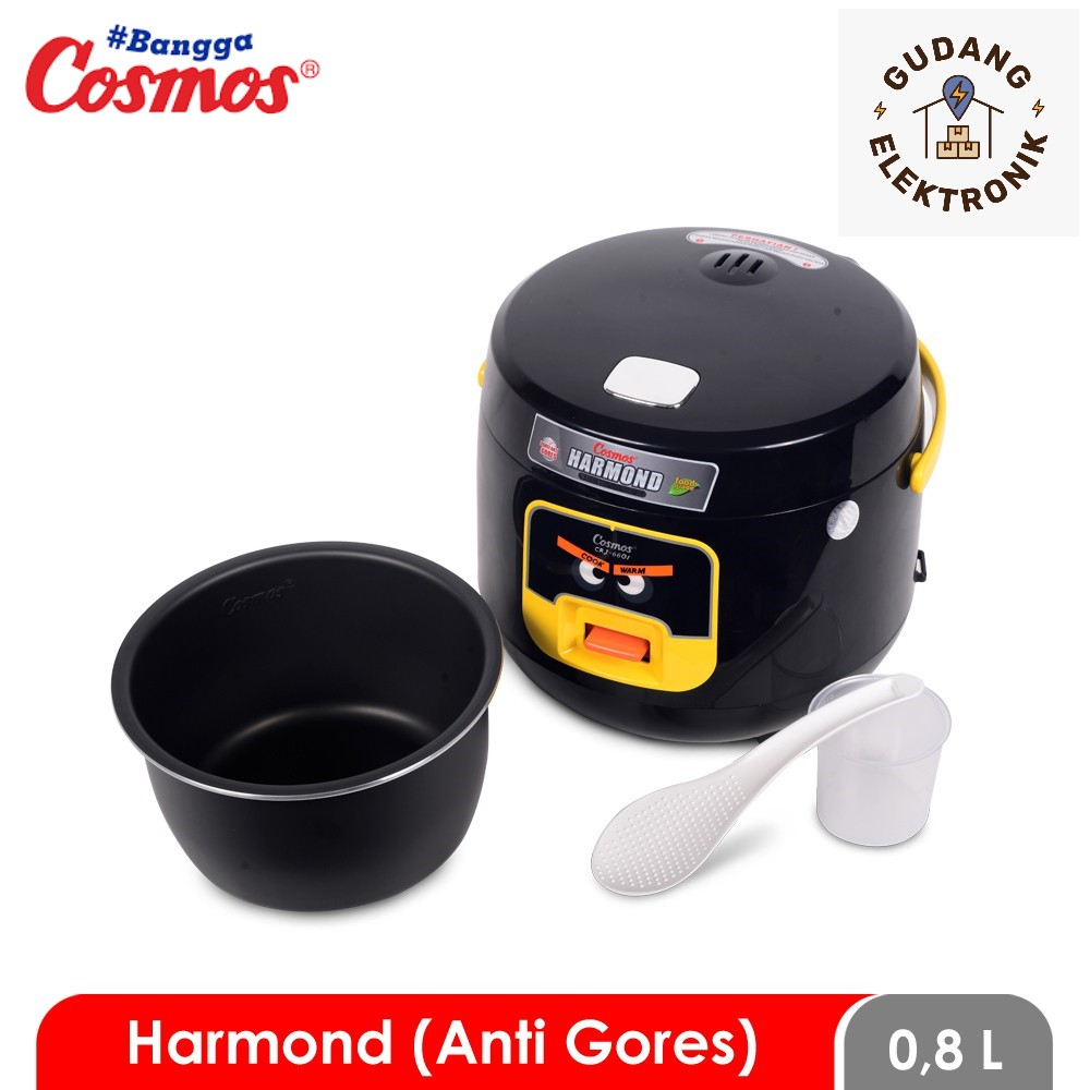 COSMOS RICE COOKER / MAGIC COM HARMOND CRJ6601 / CRJ 6601 / CRJ-6601 (0,8 LITER) GARANSI RESMI